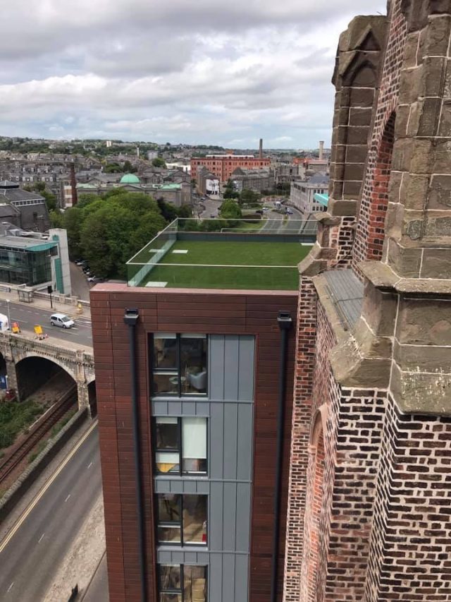 Artificial Grass on balcony rooftop | Easigrass Aberdeen